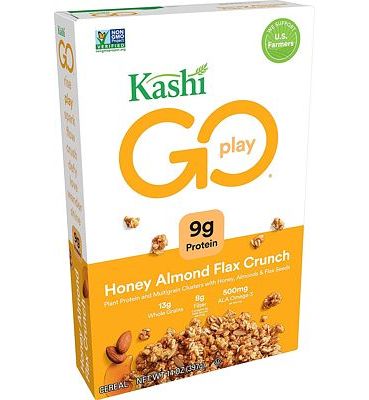 Purchase Kashi GO Honey Almond Flax Crunch Breakfast Cereal - Non-GMO, Vegetarian, Bulk Size 14 Ounce (Pack of 4) at Amazon.com