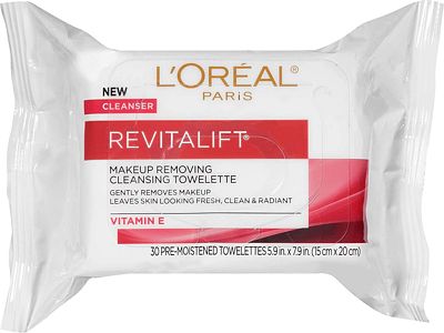 Purchase L'Oreal Paris Revitalift Makeup Removing Wipes with Vitamin E, Face Cleansing Towelettes, 30 Count at Amazon.com