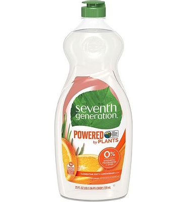 Purchase Seventh Generation Dish Liquid Soap, Clementine Zest & Lemongrass Scent, 25 oz, Pack of 6 at Amazon.com