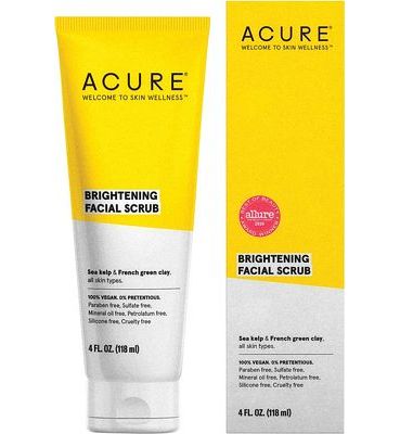 Purchase ACURE Brightening Facial Scrub - Softens, Detoxifies and Cleanses, All Skin Types, 4 Fl Oz at Amazon.com