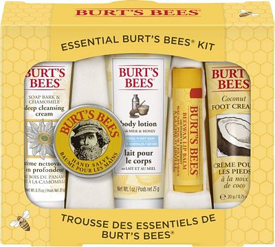 Purchase Burts Bees Essential Everyday Beauty Gift Set, 5 Travel Size Products - Deep Cleansing Cream, Hand Salve, Body Lotion, Foot Cream and Lip Balm at Amazon.com