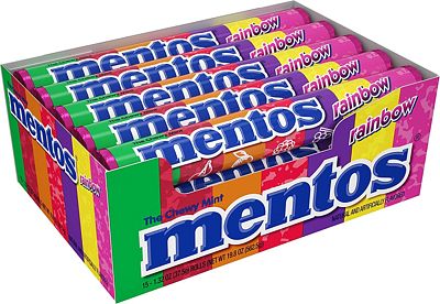 Purchase Mentos Chewy Mint Candy Roll, Rainbow, Party, Non Melting, 1.32 ounce/14 Pieces (Pack of 15) at Amazon.com