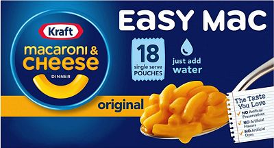 Purchase Kraft Easy Mac Microwavable Macaroni & Cheese (6.7oz Packets, Pack of 18) at Amazon.com