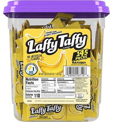 Purchase Laffy Taffy Candy Jar, Banana, 145 Count at Amazon.com