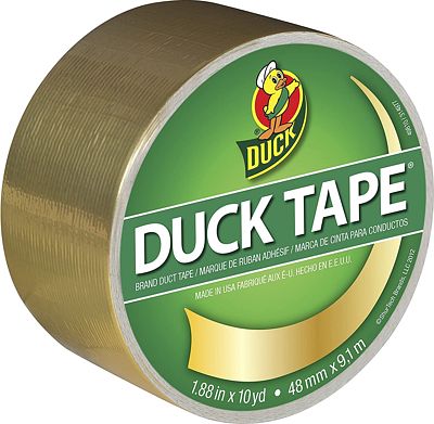 Purchase Duck Brand 280748 Metallic Color Duct Tape, Gold, 1.88 Inches x 10 Yards, Single Roll at Amazon.com