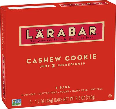 Purchase LARABAR, Fruit & Nut Bar, Cashew Cookie, Gluten Free, Vegan, Whole 30 Compliant, 1.7 oz Bars (5 Count) at Amazon.com