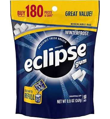 Purchase Eclipse Winterfrost Sugarfree Gum, 180 Piece Bag at Amazon.com