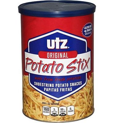 Purchase Utz Potato Stix, Original 15 Oz. Canister Shoestring Potato Sticks Made from Fresh Potatoes, Crispy, Crunchy Snacks at Amazon.com