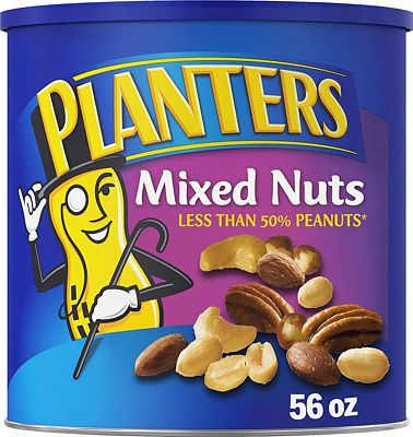 Purchase Planters Salted Mixed Nuts (3LB 8OZ Canister) at Amazon.com