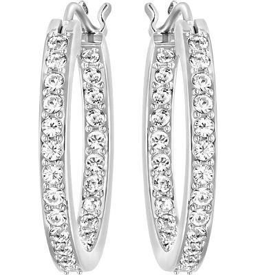 Purchase SWAROVSKI Women's Sommerset Crystal Embellished Hoop Earrings Pair, 3/4