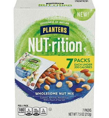 Purchase NUTrition Wholesome Nut Mix (7.5 oz Bag, Pack of 7) at Amazon.com