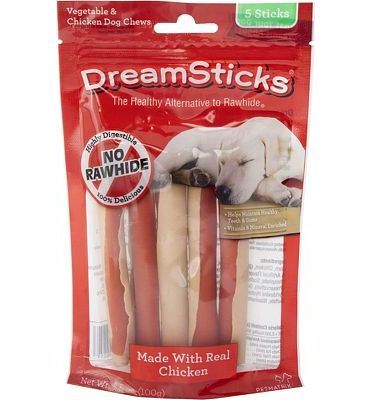 Purchase DreamSticks Rawhide Free Vegetable Chew, Chicken, Beef Bacon & Cheese at Amazon.com
