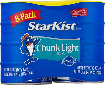 Purchase StarKist Chunk Light Tuna in Water, 5 Ounce Cans (Pack of 8) at Amazon.com