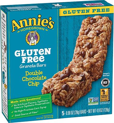 Purchase Annie's Gluten Free Chewy Granola Bars, Double Chocolate Chip Bars, (5 Count) at Amazon.com