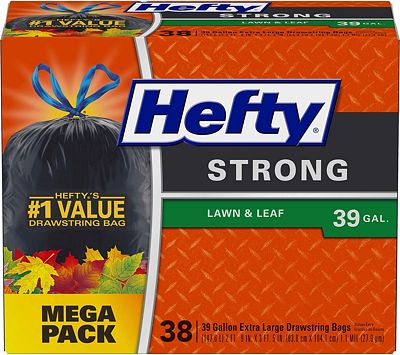 Purchase Hefty Strong Lawn & Leaf Large Garbage Bags - 39 Gallon, 38 Count at Amazon.com