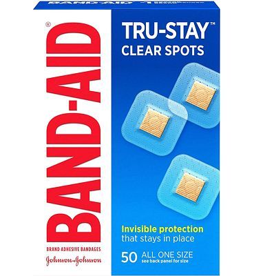 Purchase Band-Aid Brand Tru-Stay Clear Spots Bandages for Discreet First Aid, All One Size, 50 Count at Amazon.com