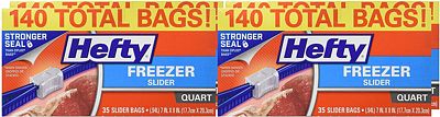Purchase Hefty Slider Freezer Bags - Quart Size, 140 Count at Amazon.com