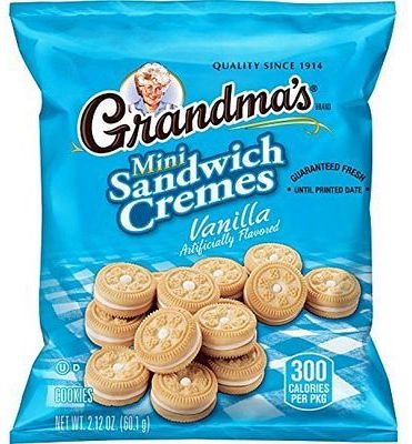 Purchase Grandma's Sandwich Cookies, Vanilla Creme Minis, 2.12 Ounce (Pack of 60) at Amazon.com