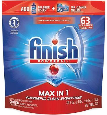 Purchase Finish - Max in 1-63ct - Dishwasher Detergent - Powerball - Dishwashing Tablets - Dish Tabs at Amazon.com