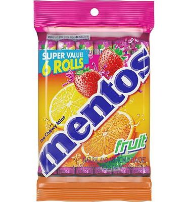 Purchase Mentos Chewy Mint Candy Roll, Fruit, Non Melting, 1.32 ounce/14 Pieces (Pack of 6) at Amazon.com