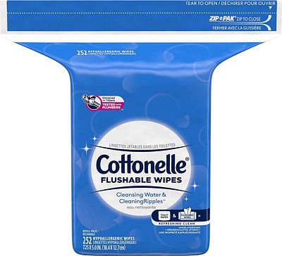 Purchase Cottonelle FreshCare Flushable Wipes for Adults, Alcohol Free, 252 Wet Wipes per Pack at Amazon.com