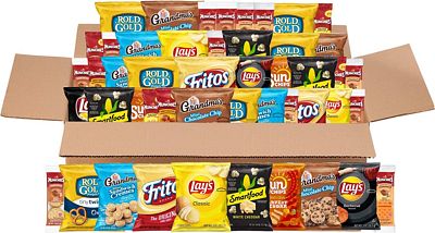 Purchase Sweet & Salty Snacks Variety Box, Mix of Cookies, Crackers, Chips & Nuts, 50 Count at Amazon.com