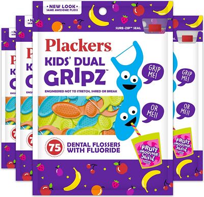 Purchase Plackers Kids Dental Floss Picks, 75 Count (Pack of 4) at Amazon.com
