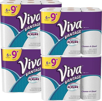 Purchase VIVA Vantage Choose-A-Sheet* Paper Towels, White, Big Plus Roll, 24 Rolls at Amazon.com