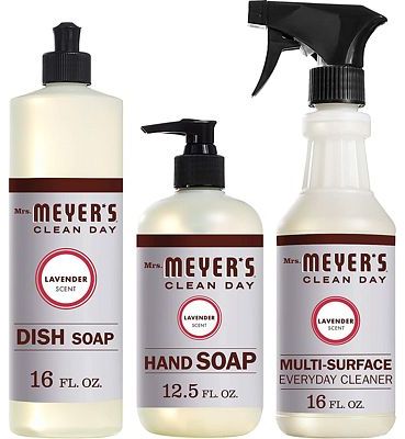 Purchase Mrs. Meyers Clean Day Kitchen Basics Set, Lavender Scent, Dish Soap (16 fl oz), Hand Soap (12.5 fl oz), Multi-Surface Everyday Cleaner (16 fl oz) at Amazon.com