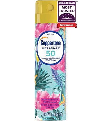 Purchase Coppertone ULTRA GUARD Sunscreen Continuous Spray SPF 50 (1.6 Ounce) at Amazon.com