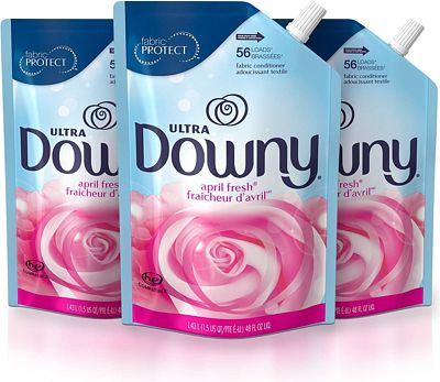 Purchase Downy Ultra April Fresh Liquid Fabric Conditioner Smart Pouch, Fabric Softener - 48 Oz. Pouches, 3 Pack at Amazon.com