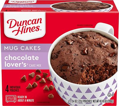 Purchase Duncan Hines Perfect Size for 1 Cake Mix, Ready in About a Minute, Chocolate Lover's Cake, 4 Individual Pouches, 2.5 Ounce (Pack of 4) at Amazon.com