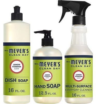 Purchase Mrs. Meyers Clean Day Lemon Verbena Dish Soap (16 fl oz), Hand Soap (12.5 fl oz), Multi-Surface Everyday Cleaner (16 fl oz) at Amazon.com