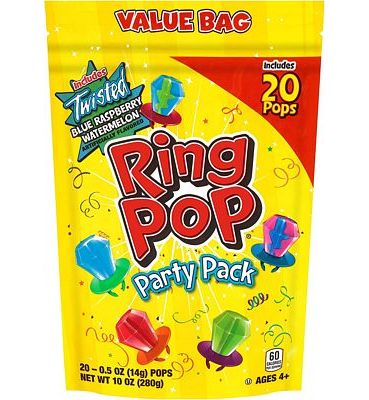 Purchase Ring Pop Individually Wrapped Variety Party Pack - 20 Count Candy Lollipop Suckers w/ Assorted Flavors-Easter Gift Basket Stuffers at Amazon.com