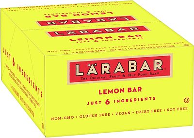 Purchase LARABAR, Fruit & Nut Bar, Lemon, Gluten Free, Vegan, Whole 30 Compliant, 1.6 oz Bars (16 Count) at Amazon.com