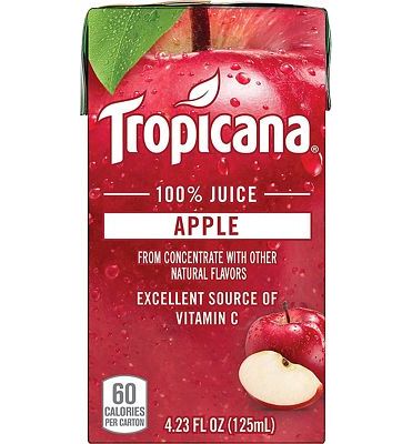 Purchase Tropicana 100% Juice Box, Apple Juice, 4.23oz, 44 Count at Amazon.com