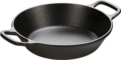Purchase Lodge L5RPL3 Cast Iron Round Pan, 8 in, Black at Amazon.com