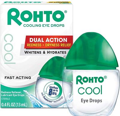 Purchase Rohto Cool The Original Cooling Redness Relief Eye Drops, 0.4 Oz, 3 Count at Amazon.com