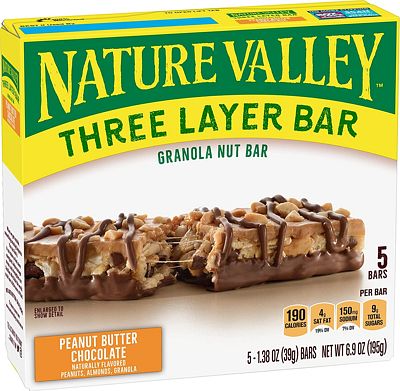 Purchase Nature Valley Peanut Butter Layered Granola Nut Bars Chocolate, 6.9 oz at Amazon.com