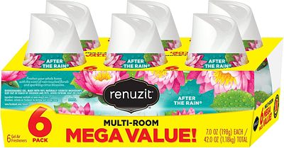 Purchase Renuzit Adjustable Air Freshener Gel, After The Rain, 7 Ounces (6 Count) at Amazon.com