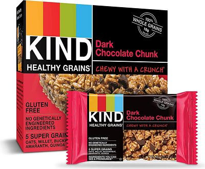 Purchase KIND Healthy Grains Bars, Dark Chocolate Chunk, Gluten Free, 1.2 oz, 30 Count at Amazon.com