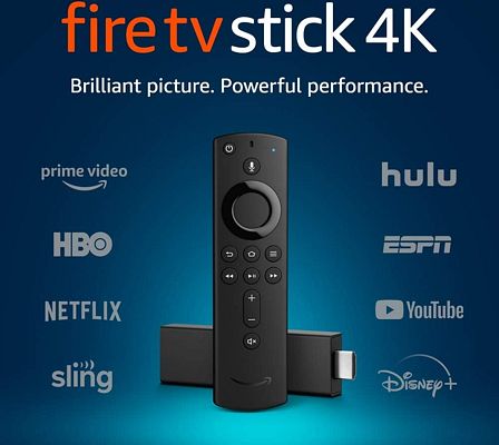 Purchase Fire TV Stick 4K with Alexa Voice Remote, streaming media player at Amazon.com