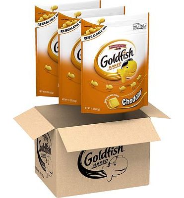 Purchase Pepperidge Farm, Goldfish, Crackers, Cheddar, 11 oz, Resealable Bag, (Pack Of 3) at Amazon.com