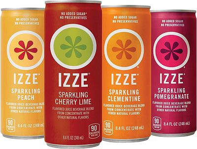 Purchase IZZE Sparkling Juice, 4 Flavor Sparkling Sunset Variety Pack, 8.4 Ounce, 24 Count at Amazon.com