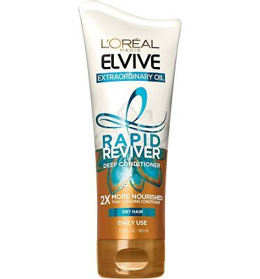 Purchase L'Oreal Paris Elvive Extraordinary Oil Rapid Reviver Deep Conditioner, Hydrates Dry Hair, No Leave-In Time, with Damage Repairing Serum and Hair Oil, 6 oz. at Amazon.com