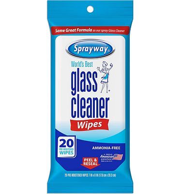 Purchase Sprayway Ammonia-FreeGlass Cleaner Wipes, Fresh Scent, 20 Count at Amazon.com