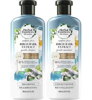 Purchase Herbal Essences Sulfate Free Shampoo and Conditioner Kit, BioRenew Birch Bark Extract, Safe for Color Treated Hair 13.5 & 12.2 fl oz, Kit at Amazon.com