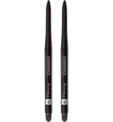 Purchase Rimmel London exaggerate auto waterproof eye definer in blackest black, 2 Count at Amazon.com