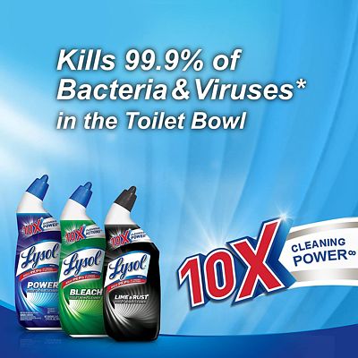 Purchase Lysol Power Toilet Bowl Cleaner, 10x Cleaning Power, 3 Count at Amazon.com