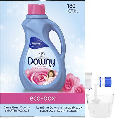 Purchase Downy April Fresh Liquid Fabric Conditioner (Fabric Softener) eco-Box, HE Compatible, 105 fl oz, 180 Loads at Amazon.com